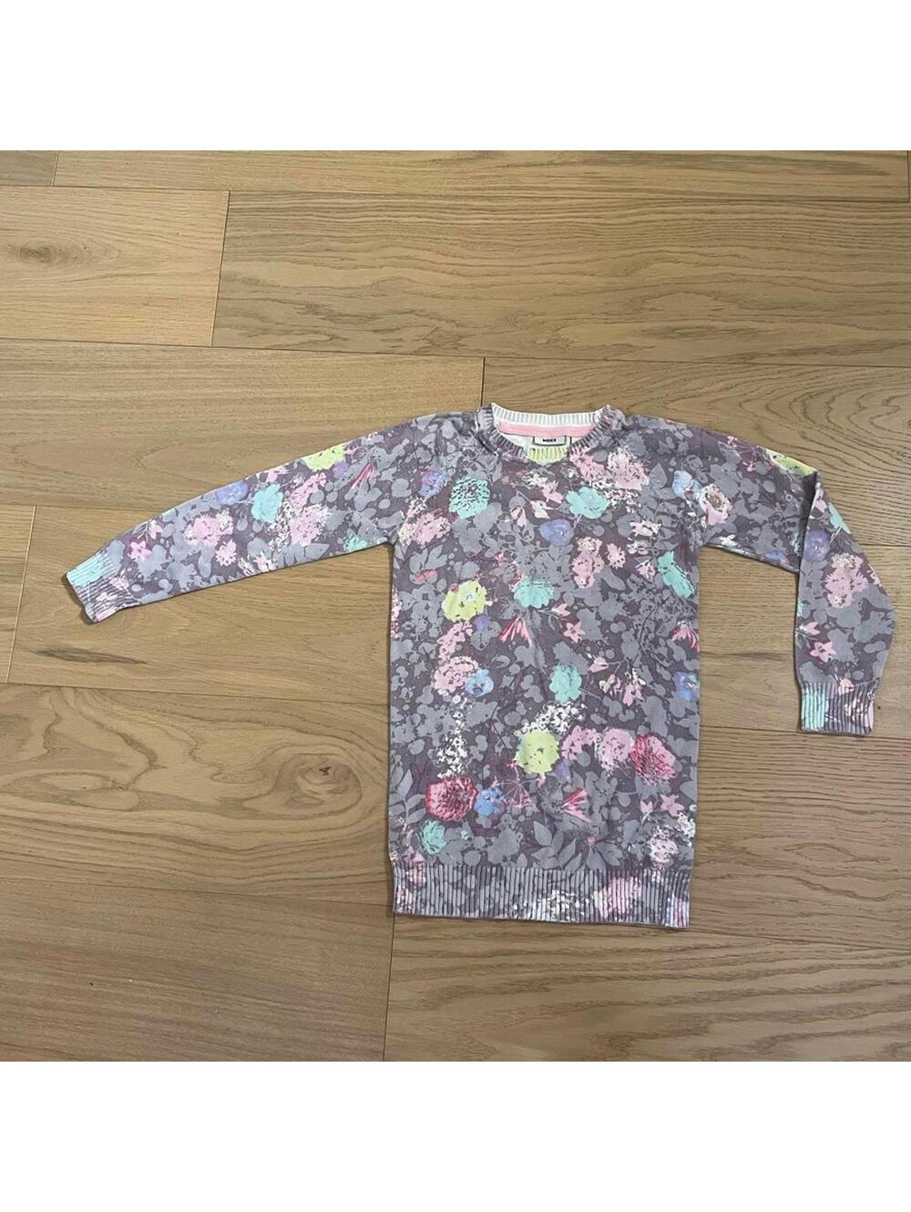 Mexx Kids Floral Knit Sweater Dress – Approx Size 4–5